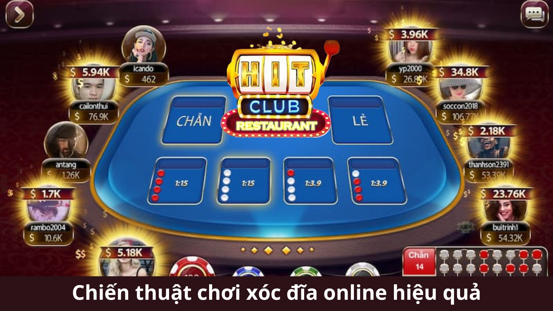 Chiến thuật chơi xóc đĩa online hiệu quả